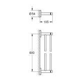 Тримач для рушників Grohe QuickFix Start 412032430 Фото - 1