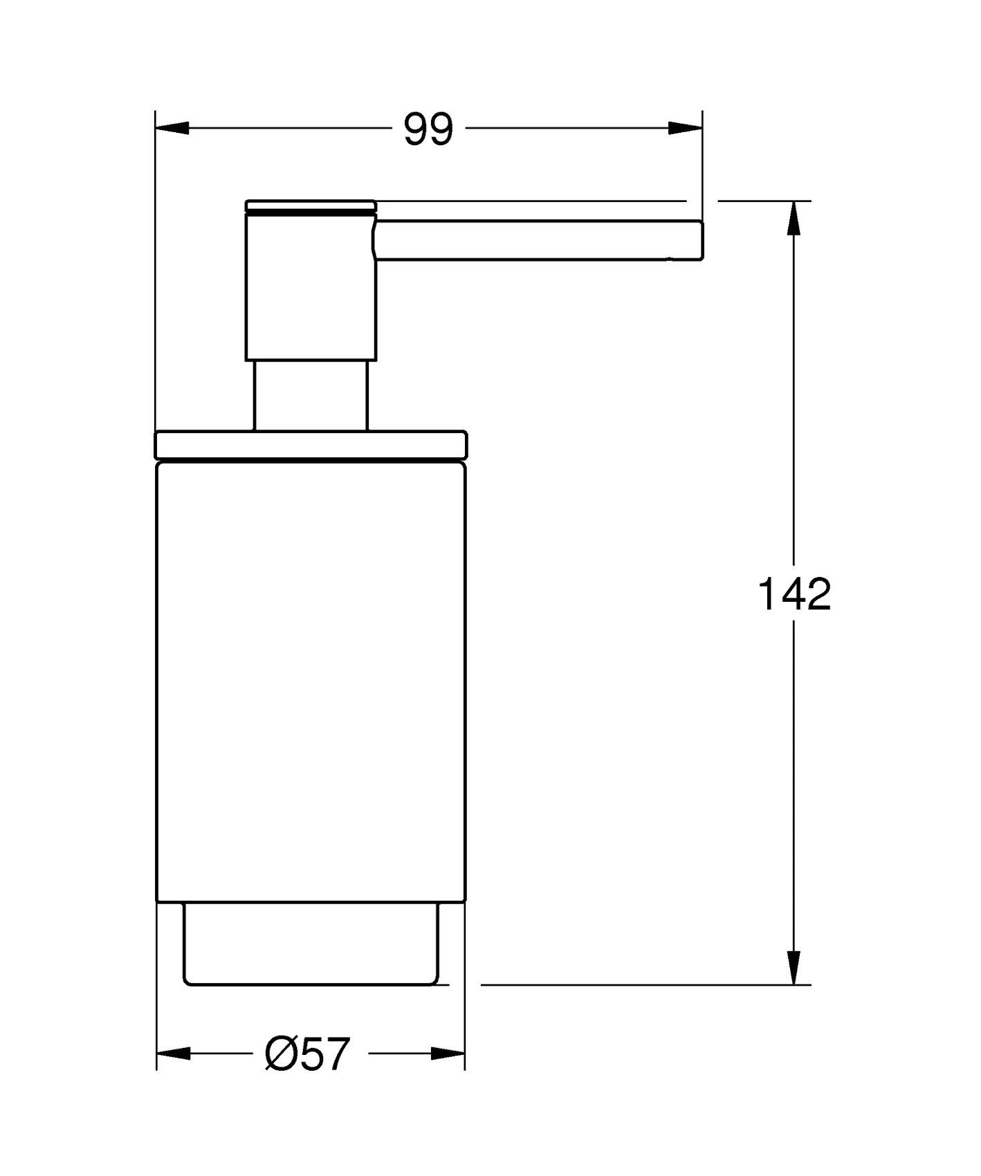 Дозатор для жидкого мыла Grohe Selection, черный матовый (41218KF0) Фото - 1