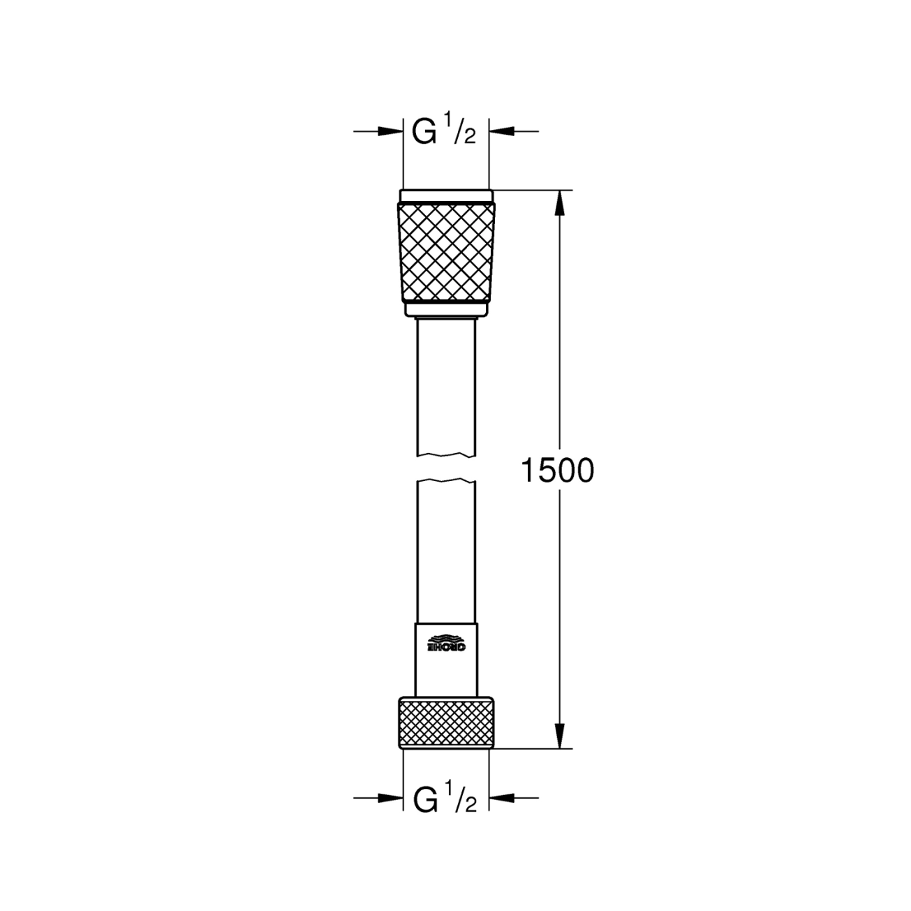 Шланг для душу Grohe Relexaflex 1500 мм TwistFree 45973001 Фото - 1