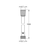 Шланг для душу Grohe Relexaflex 1500 мм TwistFree 45973001 Фото - 1