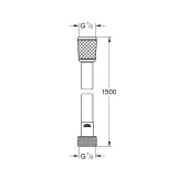 Шланг для душа Grohe Relexaflex 1500 мм TwistFree 45973001 Фото - 1