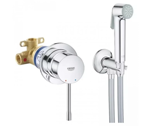 Гигиенический душ Grohe Essence со смесителем скрытого монтажа, хром UA111197000