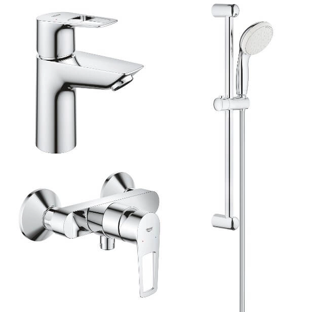 Набір змішувачів для душу Grohe BauLoop, хром (UA123220S0)