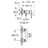 Набір змішувачів для душу Grohe BauLoop, хром (UA123220S0) Фото - 9