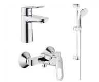 Комплект смесителей для ванной комнаты Grohe BauLoop New, хром (UA123220S1)