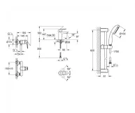 Комплект смесителей для ванной комнаты Grohe BauLoop New, хром (UA123220S1) Фото - 1