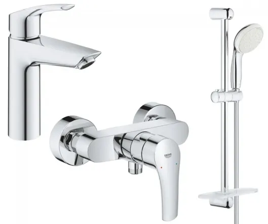 Набір змішувачів для ванни Grohe Eurosmart + New Tempesta 100, хром (UA123244M0)