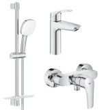 Комплект змішувачів для душу Grohe Eurosmart 3в1, хром (UA123244M1)