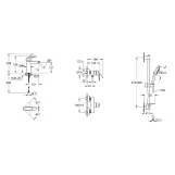 Комплект змішувачів для душу Grohe Eurosmart 3в1, хром (UA123244M1) Фото - 3
