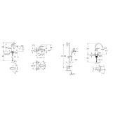 Набір змішувачів для ванни+кухня Grohe EUROSMART (23324003+33300003+26907003+33202003) Фото - 1