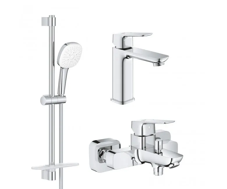 Набір змішувачів Grohe Cubeo 1017550000+1018130000+27929003, хром (UA125246M)