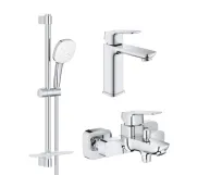 Набір змішувачів Grohe Cubeo 1017550000+1018130000+27929003, хром (UA125246M)