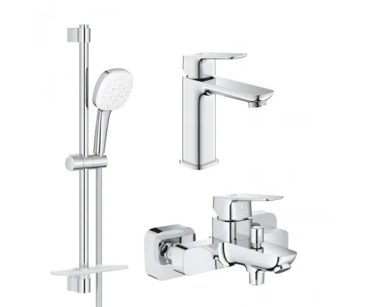 Набір змішувачів Grohe Cubeo 1017550000+1018130000+27929003, хром (UA125246M)