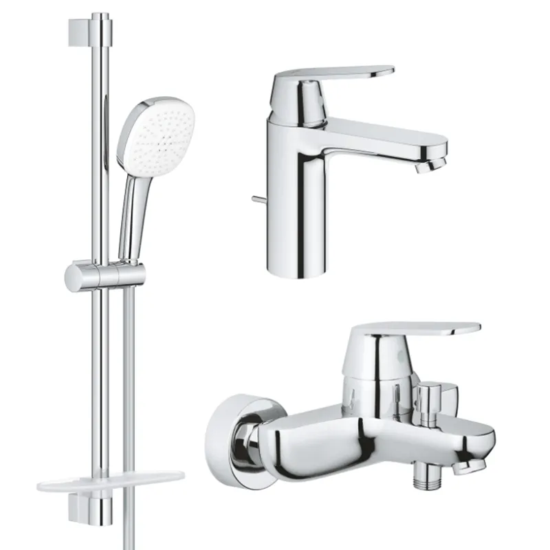Набір змішувачів для ванної Grohe Eurosmart Cosmopolitan 3 в 1, хром (UA126112M3)