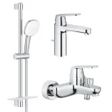 Набір змішувачів для ванної Grohe Eurosmart Cosmopolitan 3 в 1, хром (UA126112M3)