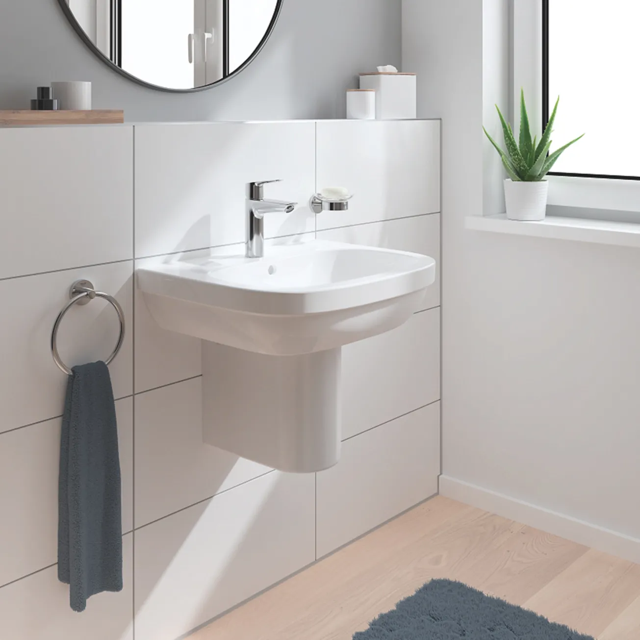Набор смесителей 3 в 1 для ванной комнаты Grohe QuickFix Start M-Size UA202301ME Фото - 11