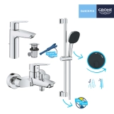 Комплект смесителей для ванной комнаты Grohe QuickFix Start UA202301MQ Фото - 9