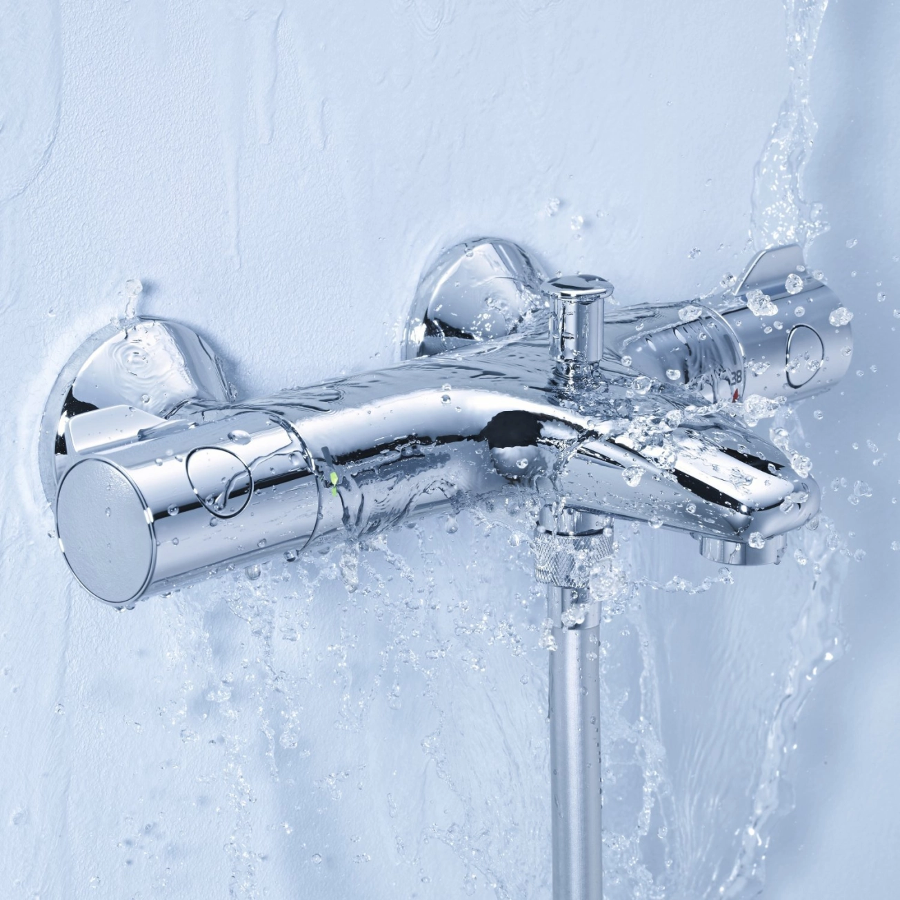 Комплект змішувачів для ванної кімнати з термостатом Grohe QuickFix UA202304TS Фото - 17