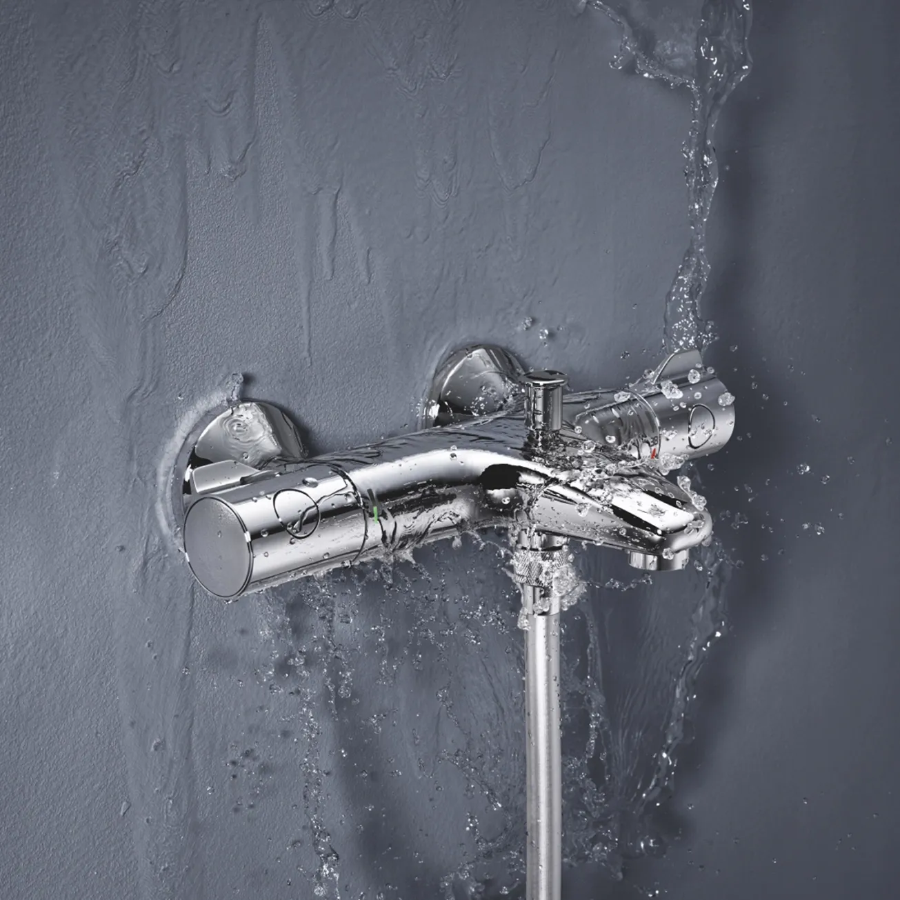 Комплект смесителей для ванной комнаты с термостатом Grohe QuickFix UA202304TS Фото - 8
