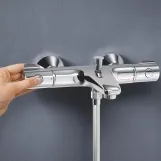 Комплект смесителей для ванной комнаты с термостатом Grohe QuickFix UA202304TS Фото - 9