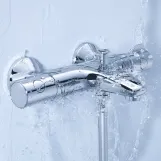 Комплект смесителей для ванной комнаты с термостатом Grohe QuickFix UA202304TS Фото - 17