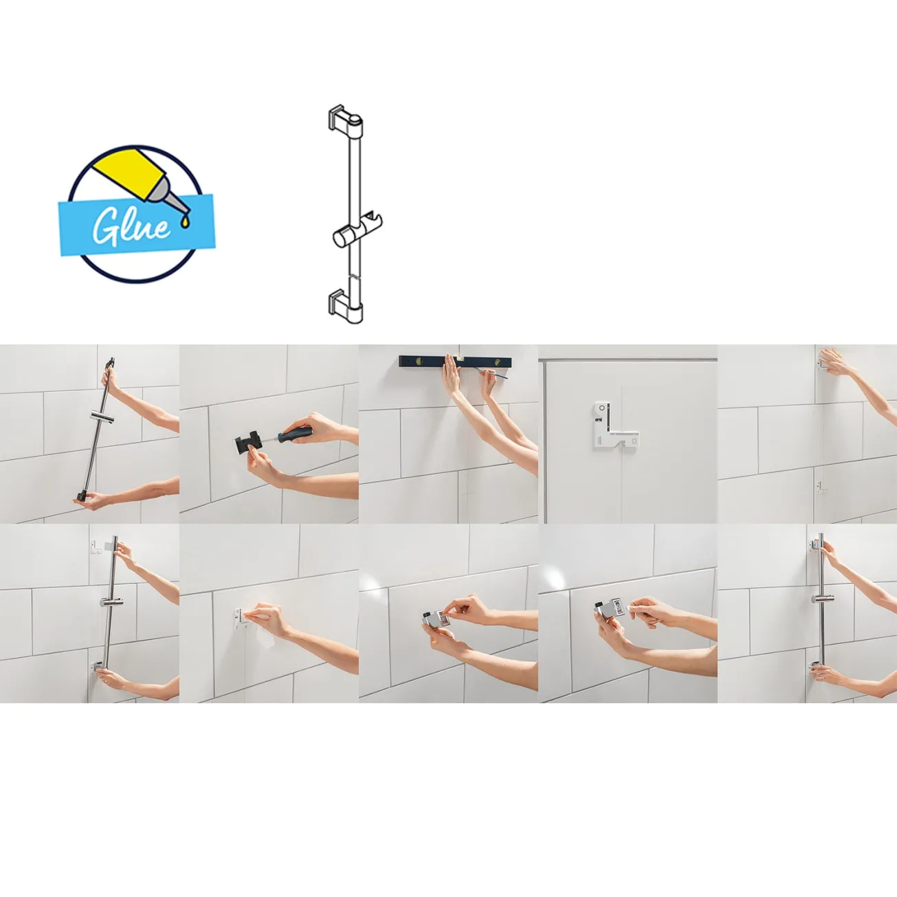 Комплект змішувачів для ванної кімнати і кухні Grohe QuickFix Start Edge UA202501SK Фото - 21