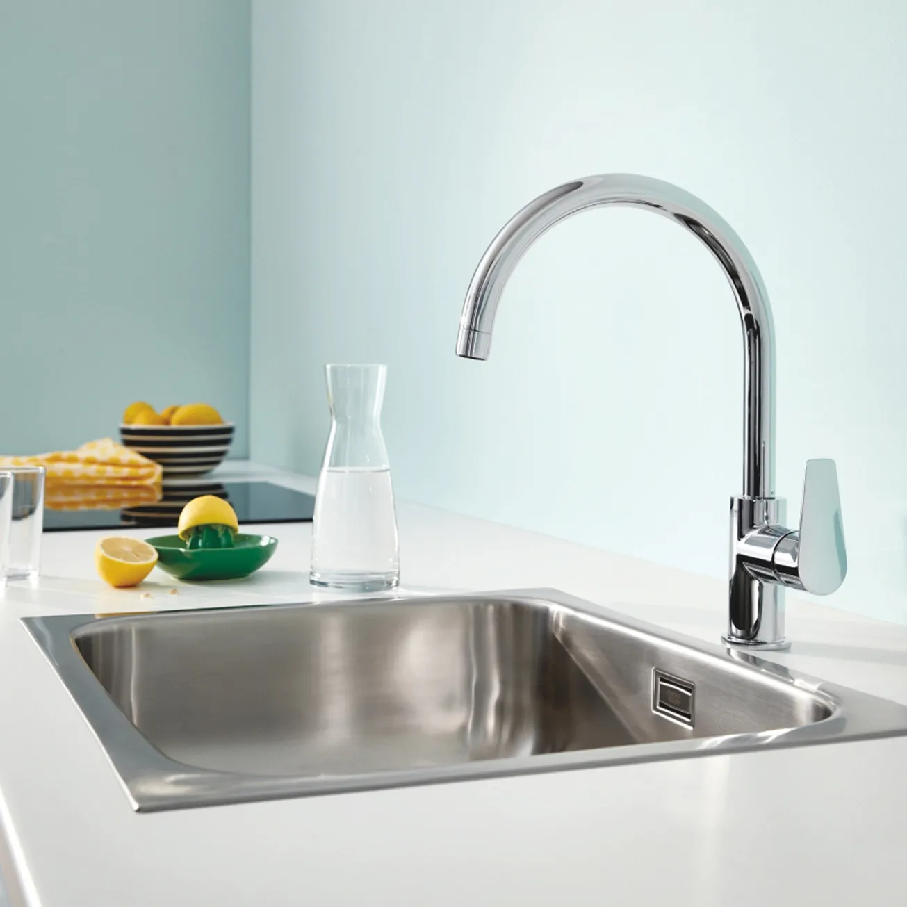 Комплект змішувачів для ванної кімнати і кухні Grohe QuickFix Start Edge UA202501SK Фото - 24