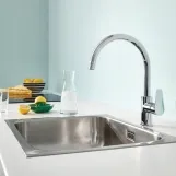 Комплект змішувачів для ванної кімнати і кухні Grohe QuickFix Start Edge UA202501SK Фото - 24