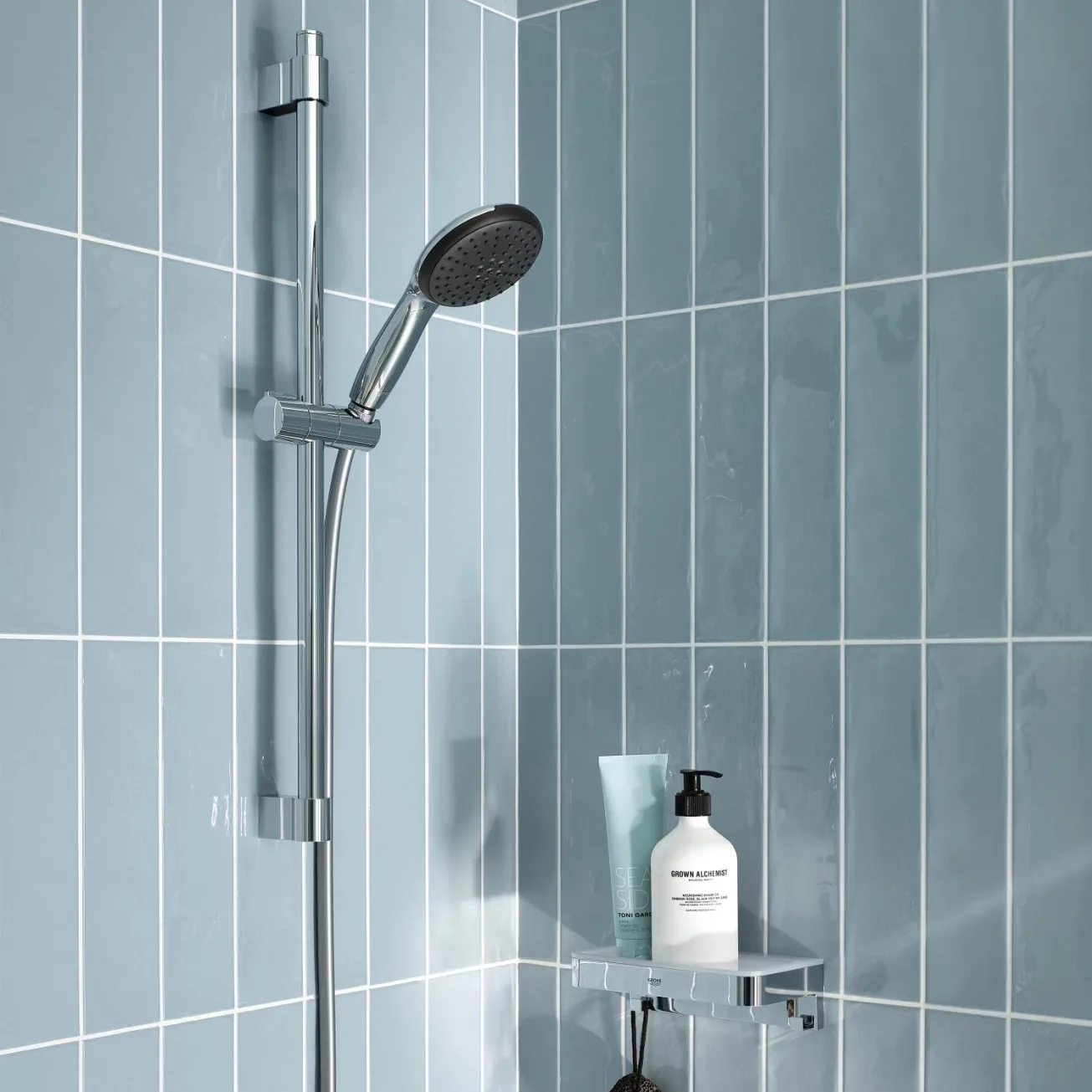 Набір змішувачів Grohe Quickfix термостат для душу з душовим гарнітуром Precision Flow THM та змішувач для раковини StartEdge S-Size UA202503TE Фото - 19