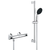 Набор смесителей Grohe Quickfix термостат для душа с душевым гарнитуром Precision Flow THM и смеситель для раковины StartEdge S-Size UA202503TE Фото - 2