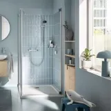 Набір змішувачів Grohe Quickfix термостат для душу з душовим гарнітуром Precision Flow THM та змішувач для раковини StartEdge S-Size UA202503TE Фото - 17
