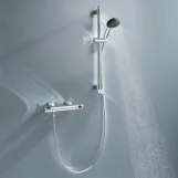 Набір змішувачів Grohe Quickfix термостат для душу з душовим гарнітуром Precision Flow THM та змішувач для раковини StartEdge S-Size UA202503TE Фото - 18