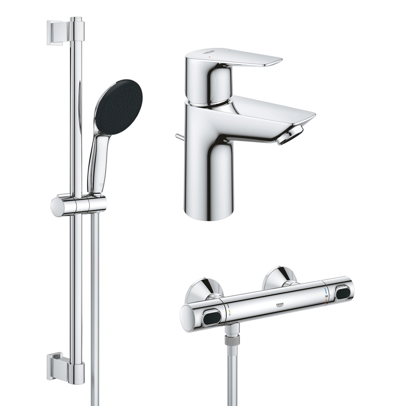 Комплект змішувачів для душу з термостатом Grohe QuickFix UA202503TS