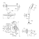 Душева система прихованого монтажу Grohe QuickFix Start UA202803R3 Фото - 1