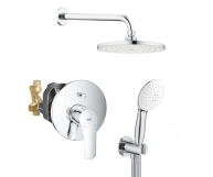 Душевая система Grohe Eurosmart скрытого монтажа с New Tempesta 200, хром (UA25183003)