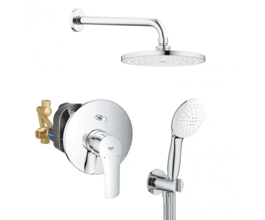 Душевая система Grohe Eurosmart скрытого монтажа с New Tempesta 200, хром (UA25183003)
