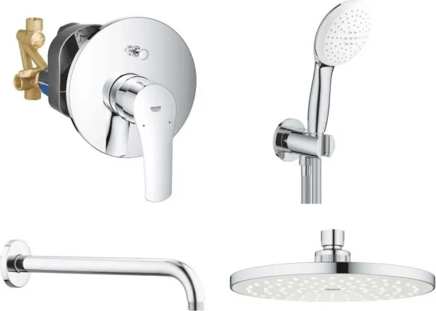 Душевая система скрытого монтажа Grohe Eurosmart с New Tempesta 200 (UA25183003)