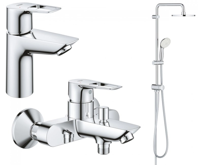 Набір змішувачів для ванни Grohe BauLoop, хром (UA26129005)