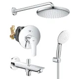 Душевая система скрытого монтажа Grohe Eurosmart UA26415SC11 3 потребителя, хром