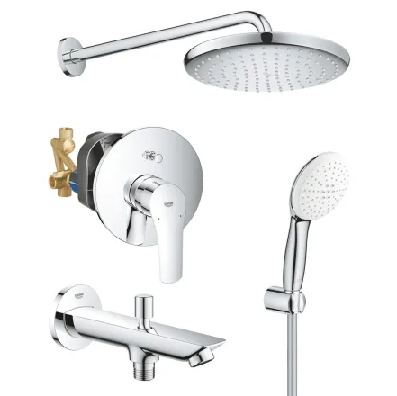 Душевая система скрытого монтажа Grohe Eurosmart UA26415SC11 3 потребителя, хром