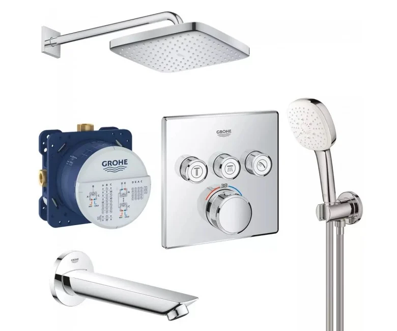 Набор для душа 5в1 Grohe GROHTHERM SMARTCONTROL (26687000+26910003+35600000+29126000+13255001)