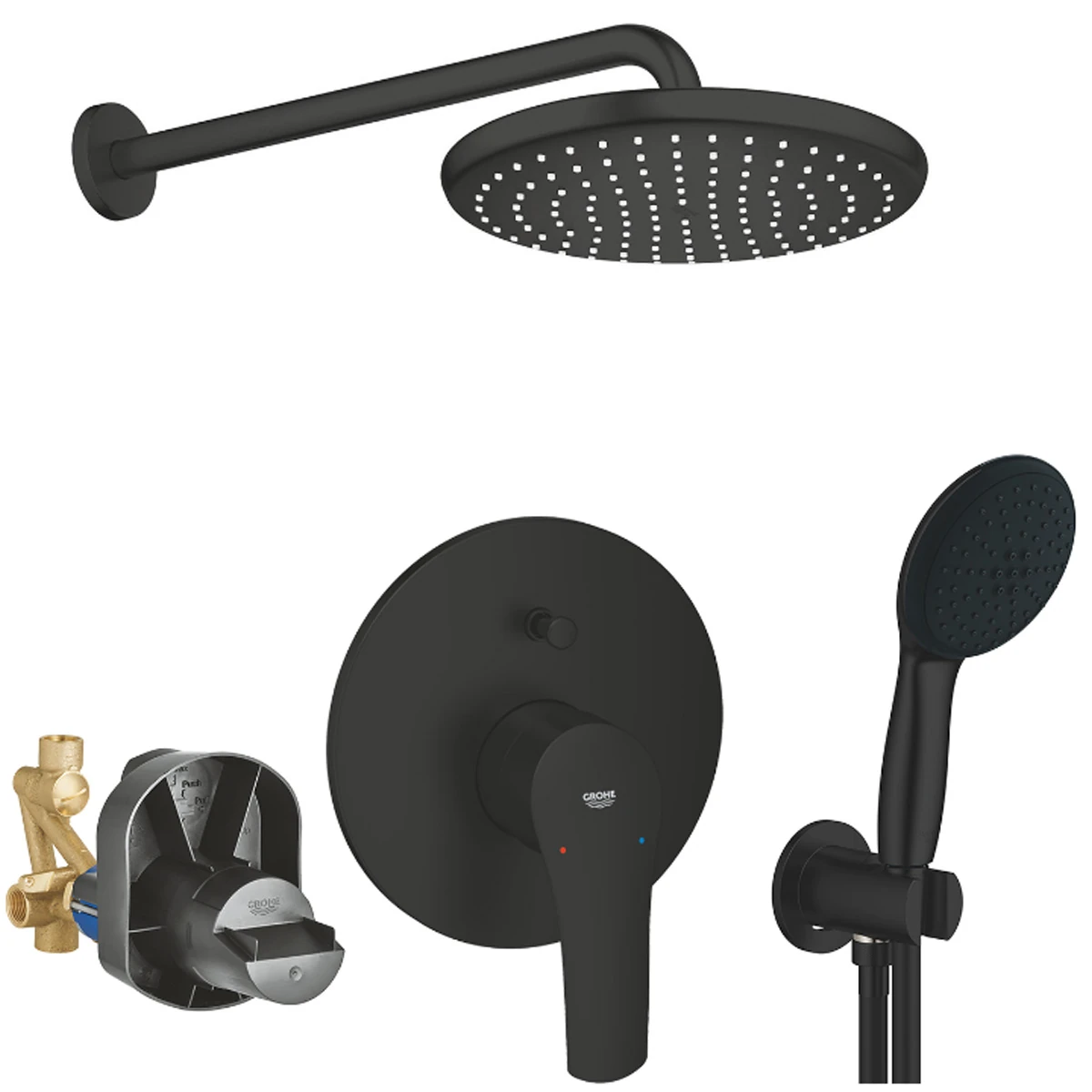 Душевая система с термостатом скрытого монтажа Grohe Grohtherm Vitalio Start 250 (UA26415SC8)
