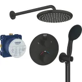 Набір для душу Grohe GROHTHERM (266682430+35604000+1022082430+264062433) чорний матовий