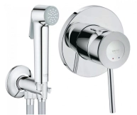 Гігієнічний душ із змішувачем Grohe BauClassic, хром (UA2904800S)