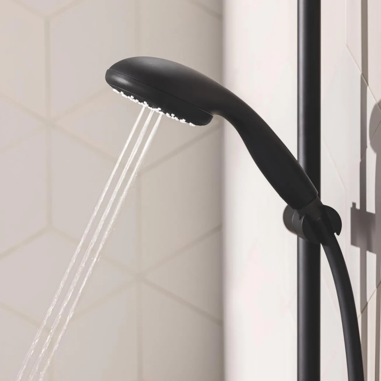 Набор смесителей 3 в 1 для ванной комнаты Grohe QuickFix Start Black UA303301MQ Фото - 13
