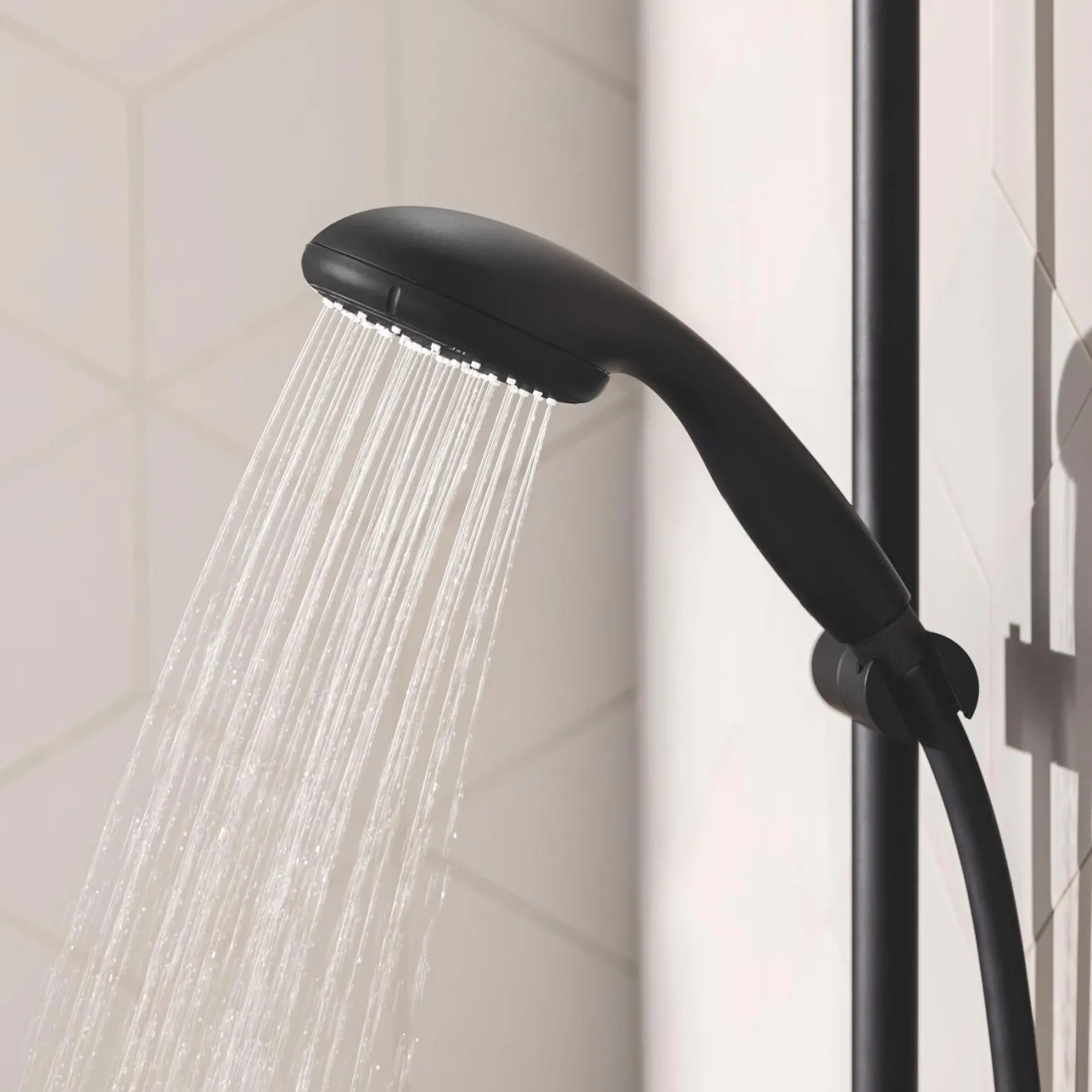 Набор смесителей 3 в 1 для ванной комнаты Grohe QuickFix Start Black UA303301MQ Фото - 14