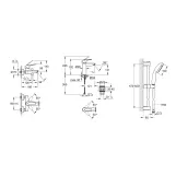Набор смесителей 3 в 1 для ванной комнаты Grohe QuickFix Start Black UA303301MQ Фото - 1
