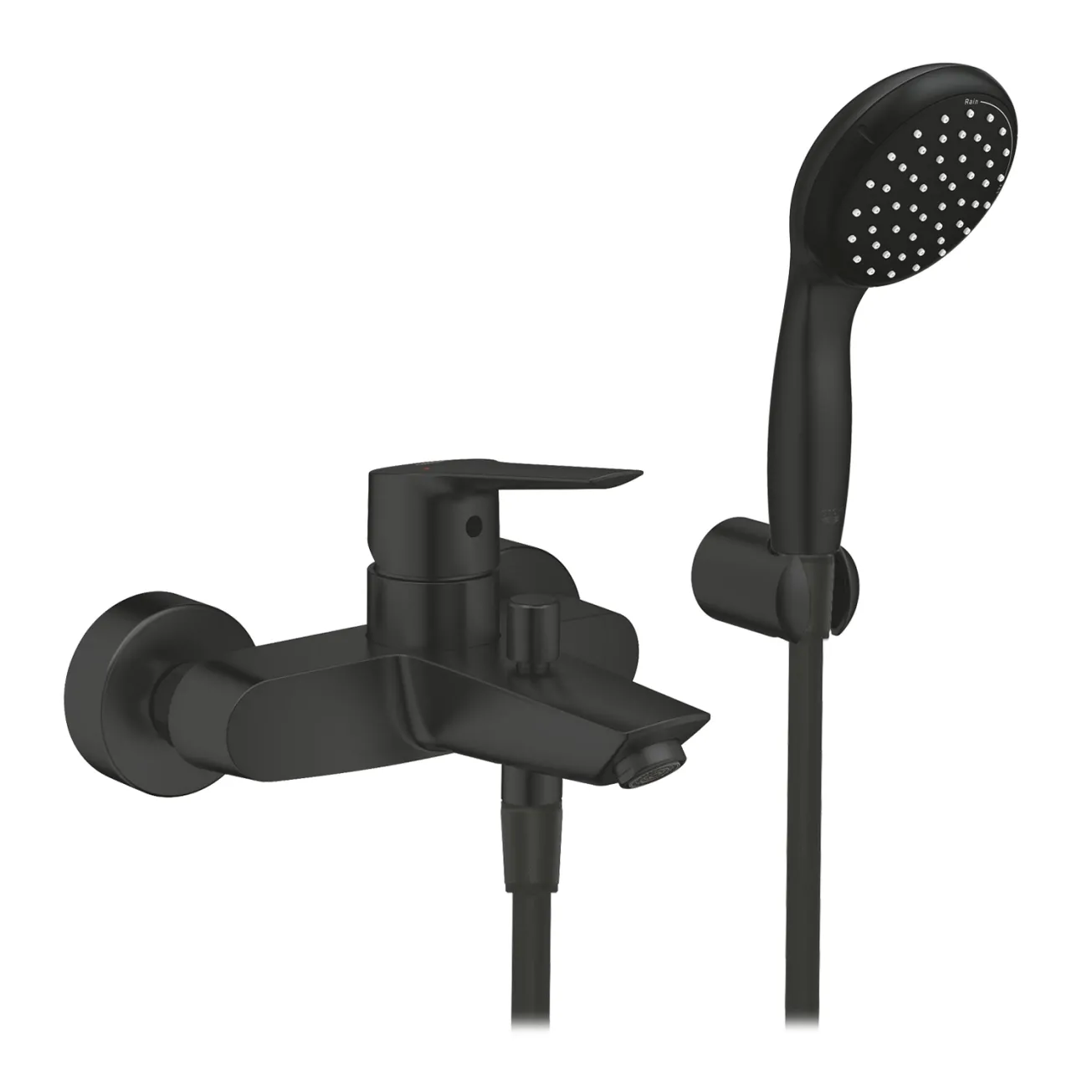 Набор смесителей 3 в 1 для ванной комнаты Grohe QuickFix Start Black UA303301SQ Фото - 3