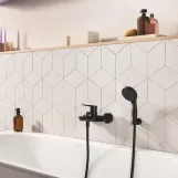 Набор смесителей 3 в 1 для ванной комнаты Grohe QuickFix Start Black UA303301SQ Фото - 11