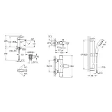 Набір змішувачів 3 в 1 для ванної кімнати Grohe QuickFix Start Black UA303304TM Фото - 1